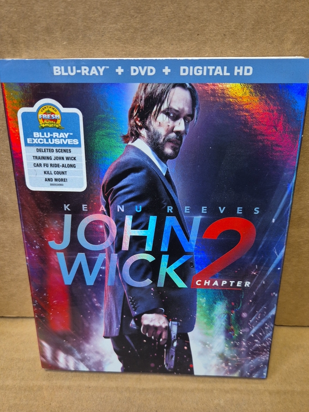 John Wick: Chapter 2 (Blu-ray + DVD + Digital HD) - Keanu Reeves -